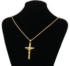 Corrente com Pingente Cruz Jesus Cristo Henri Corrente com Pingente Cruz Jesus Cristo Henri