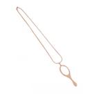 Corrente Com Pingente Espelho Oxum Dourado 7,0 Cm