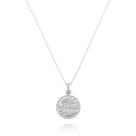 Corrente Com Pingente Medalha Deus Te Guie 14 Mm Prata 925 Kl Corrente Com Pingente Medalha Deus Te Guie 14 Mm Prata 925 Kl