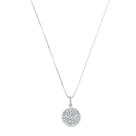 Corrente Com Pingente Medalha Palmeiras Prata 925 Kl