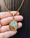 Corrente com Pingente Nossa Senhora de Fátima Imagem Religiosa Corrente com Pingente Nossa Senhora de Fátima Imagem Religiosa