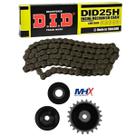 Corrente Comando Did, Kit Tensor Pop 110i, Biz 110i 16 Á 24
