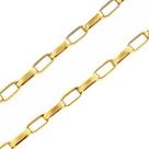 Corrente Cordão Alongado 60cm Masculino Ouro 18k