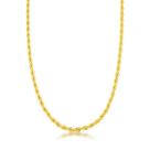 Corrente cordão Baiano 2,5mm Banhado Ouro 18k
