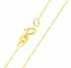 Corrente Cordão Colar De Ouro 18k Feminina Singapura 45cm