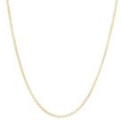 Corrente Cordão Colar Feminino 45cm Elo Português Portuguesa De Ouro 18k