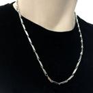 Corrente Cordão Colar Fino Jesus Prata Aço Inox Cirurgico