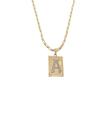 Corrente Cordão Colar Masculino Feminino Pingente Top luxo letra inicial A Banhado em Ouro 18k.