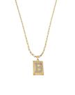 Corrente Cordão Colar Masculino Feminino Pingente Top luxo letra inicial A Banhado em Ouro 18k.