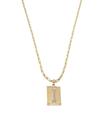 Corrente Cordão Colar Masculino Feminino Pingente Top luxo letra inicial I Banhado em Ouro 18k.