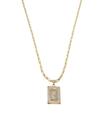 Corrente Cordão Colar Masculino Feminino Pingente Top luxo letra inicial Q Banhado em Ouro 18k.