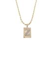 Corrente Cordão Colar Masculino Feminino Pingente Top luxo letra inicial Z Banhado em Ouro 18k.