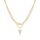 Corrente Cordão com Pingente Menina Ouro 18K 750