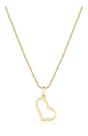 Corrente Cordão Feminino Ouro 18k 750 40cm + Pingente Coração