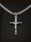 Corrente Cordão Infantil Prata 925 Grumet 45 Cm C/ Crucifix