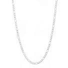 Corrente Cordão Italiano 60cm 3mm Masculino 3 Em 1 Prata 925