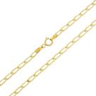 Corrente Cordão Laço Masculino 60cm 2,8mm Ouro 18k 750