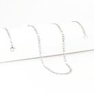 Corrente Cordão Masculino 3x1 Prata Pura 60cm Banhado