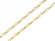 Corrente Cordão Masculino Alongado 50cm Ouro 18k