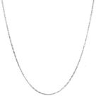 Corrente Cordão Masculino Elo Quadrado 70cm Ouro Branco 18k