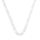 Corrente Cordão Masculino Grossa 3 Em 1 9mm 60cm Prata 925