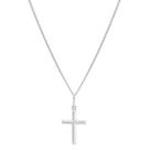 Corrente Cordão Masculino Grumet 60cm Pingente Cruz Crucifixo Prata 925