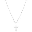 Corrente Cordão Masculino Prata 60cm E Crucifixo Prata 925 Cadeado Corrente Cordão Masculino Prata 60cm E Crucifixo Prata 925 Cadeado