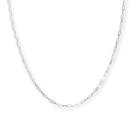 Corrente Cordão Masculino Prata Italiana 925 Bloco 80 Cm