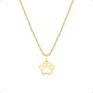 Corrente Cordão Ouro 18k 750 com Pingente Patinha Corrente Cordão Ouro 18k 750 com Pingente Patinha