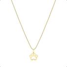 Corrente Cordão Ouro 18k Com Pingente Patinha Corrente Cordão Ouro 18k Com Pingente Patinha