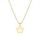 Corrente Cordão Ouro 18k E Pingente Patinha Corrente Cordão Ouro 18k E Pingente Patinha