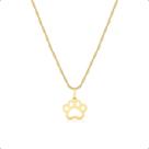 Corrente Cordão Ouro 18k E Pingente Patinha