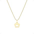 Corrente Cordão Ouro 18k E Pingente Patinha