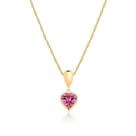 Corrente Cordão Ouro 18k Pingente Gota e Coração 40cm