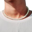 Corrente Cordão Pérolas Unissex Masculino Voxs