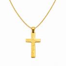 Corrente Cruz Banhado Ouro 18k 50cm Pai Nosso Oração Luxo Premium Alta Qualidade Religiosa Reza Corrente Cruz Banhado Ouro 18k 50cm Pai Nosso Oração Luxo Premium Alta Qualidade Religiosa Reza