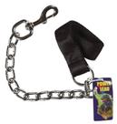 Corrente de aço prateada Leash Boss Pet PDQ Power Lead pequena/média