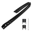 Corrente de arrasto de cabo Lmioetool R18 10 mm x 20 mm preta 1 m