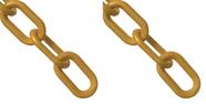 Corrente de barreira de plástico Mr. Chain Gold 2 cm de diâmetro de ligação 7,6 m