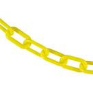 Corrente de barreira de plástico Mr. Chain Yellow 2 polegadas Link 30m