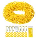 Corrente de barreira de segurança de plástico INPARALLUV Yellow 10 15 20m