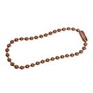 Corrente De Bolinha Rosê Para Chaveiro 12cm C/ Canoa 100 Uni