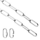 Corrente de iluminação Helunsi 1,82 m cromada para candelabro 22,5 kg