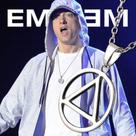 Corrente de Metal Prateado Rapper Eminem Pingente Triângulo Círculo Cordão Masculino Rap Trap Corrente de Metal Prateado Rapper Eminem Pingente Triângulo Círculo Cordão Masculino Rap Trap