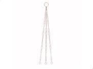 Corrente de Metal Tripla para Pendurar Vasos Flores 34cm