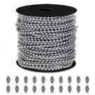 Corrente de miçangas LinhomGuy em aço galvanizado 10 /4,5 mm 30 m com Acc