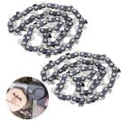 Corrente de Mini Motosserra 14 Dentes 4 Polegadas Resistente Kit 2 Uni Serra Serrinha Jardim Obra Jardinagem Carpintaria Multiuso
