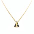 Corrente de Ouro 18k Bailarina Com Pingente Nossa Senhora Aparecida Colar Cordão Gargantilha Feminina 45cm