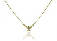 Corrente de Ouro 18K com Pingente Espirito Santo
