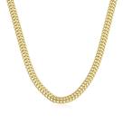 Corrente de ouro 18k feminina malha lacraia 40cm